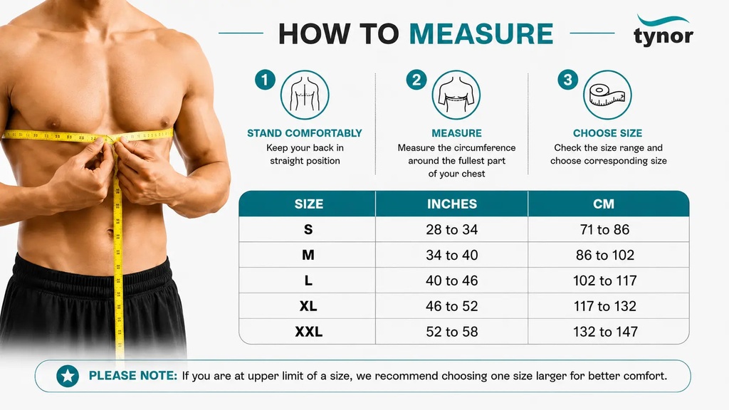 Tynor Chest Binder A11 | Rib & Sternum Support Australia