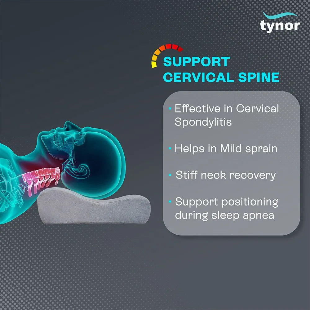 Tynor Contoured Cervical Pillow B19 | Twin Height Orthopaedic Pillow