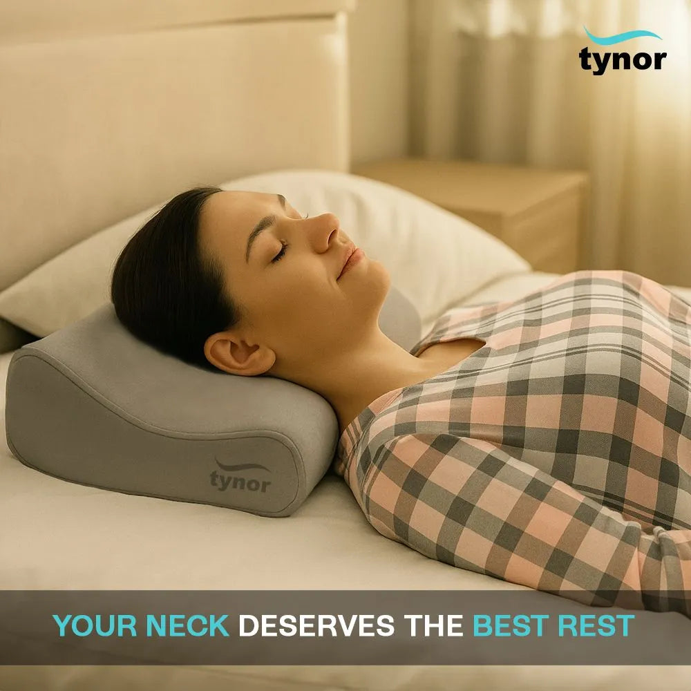 Tynor Contoured Cervical Pillow B19 | Twin Height Orthopaedic Pillow