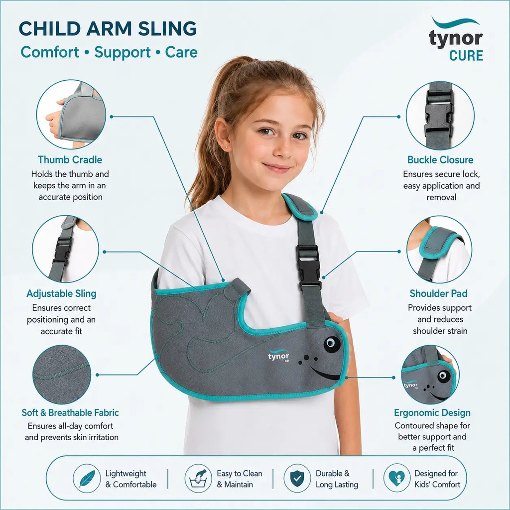 Tynor Child Arm Sling C01 | Paediatric Arm Support Sling