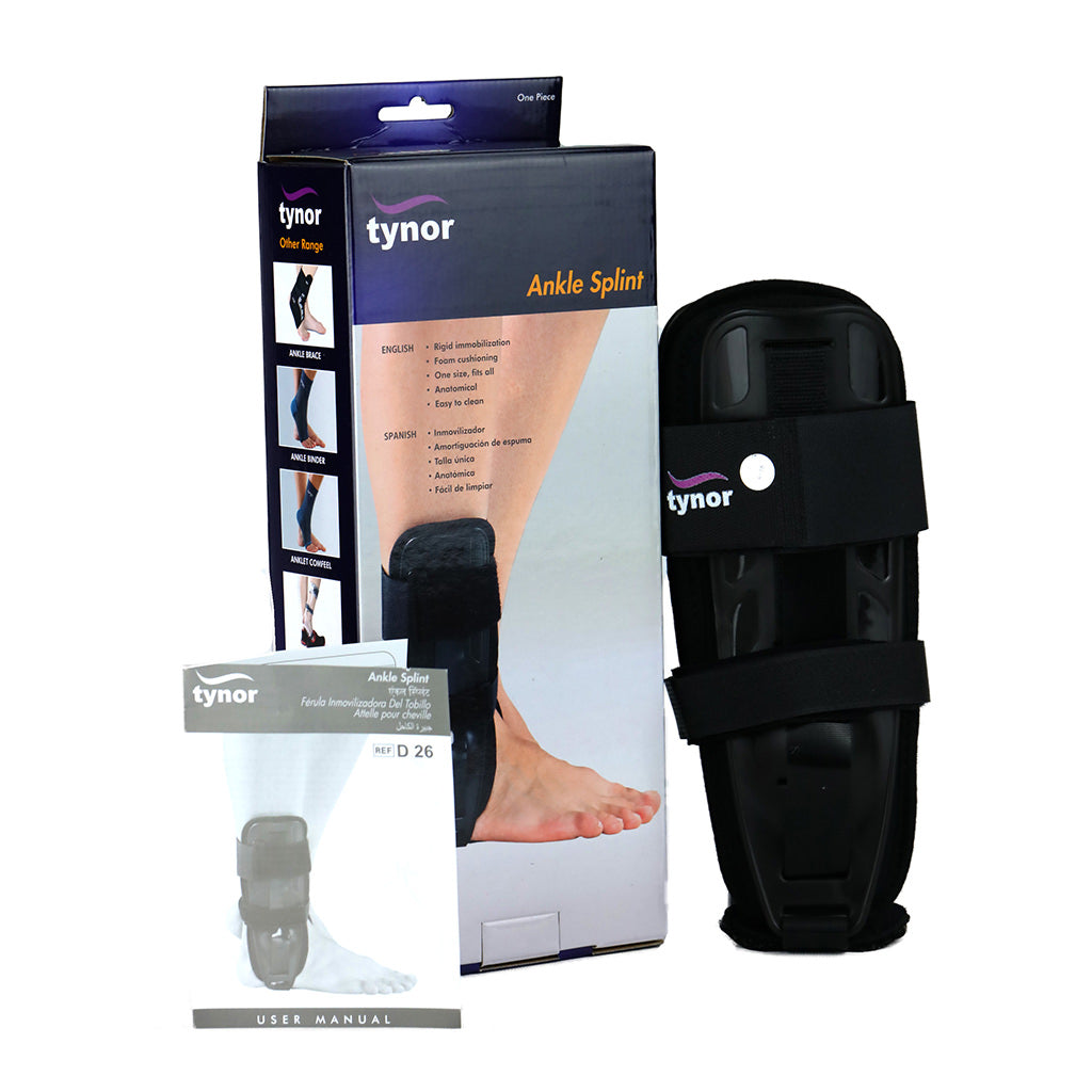 Tynor Ankle Splint D26 | Rigid Foam-Padded Ankle Immobilisation Splint
