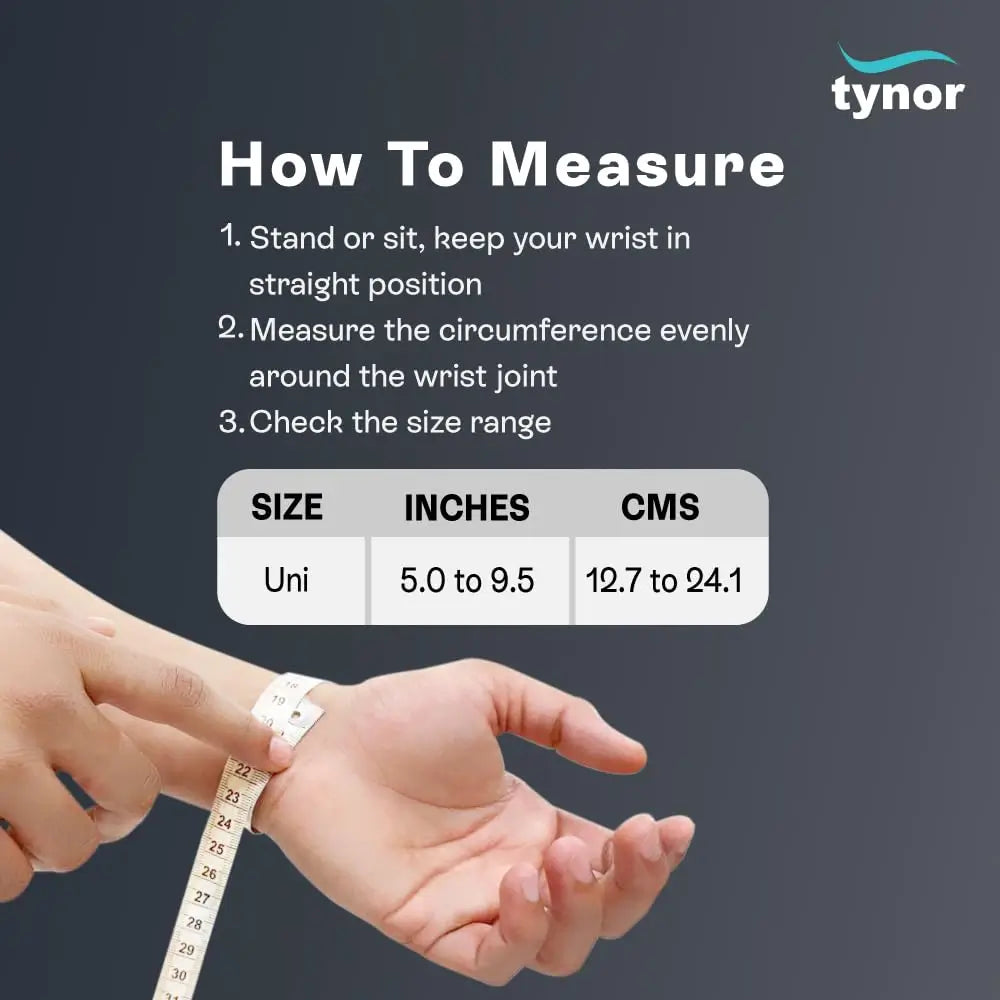 Tynor Wrist Brace with Thumb J03 | Neoprene Wrist Support