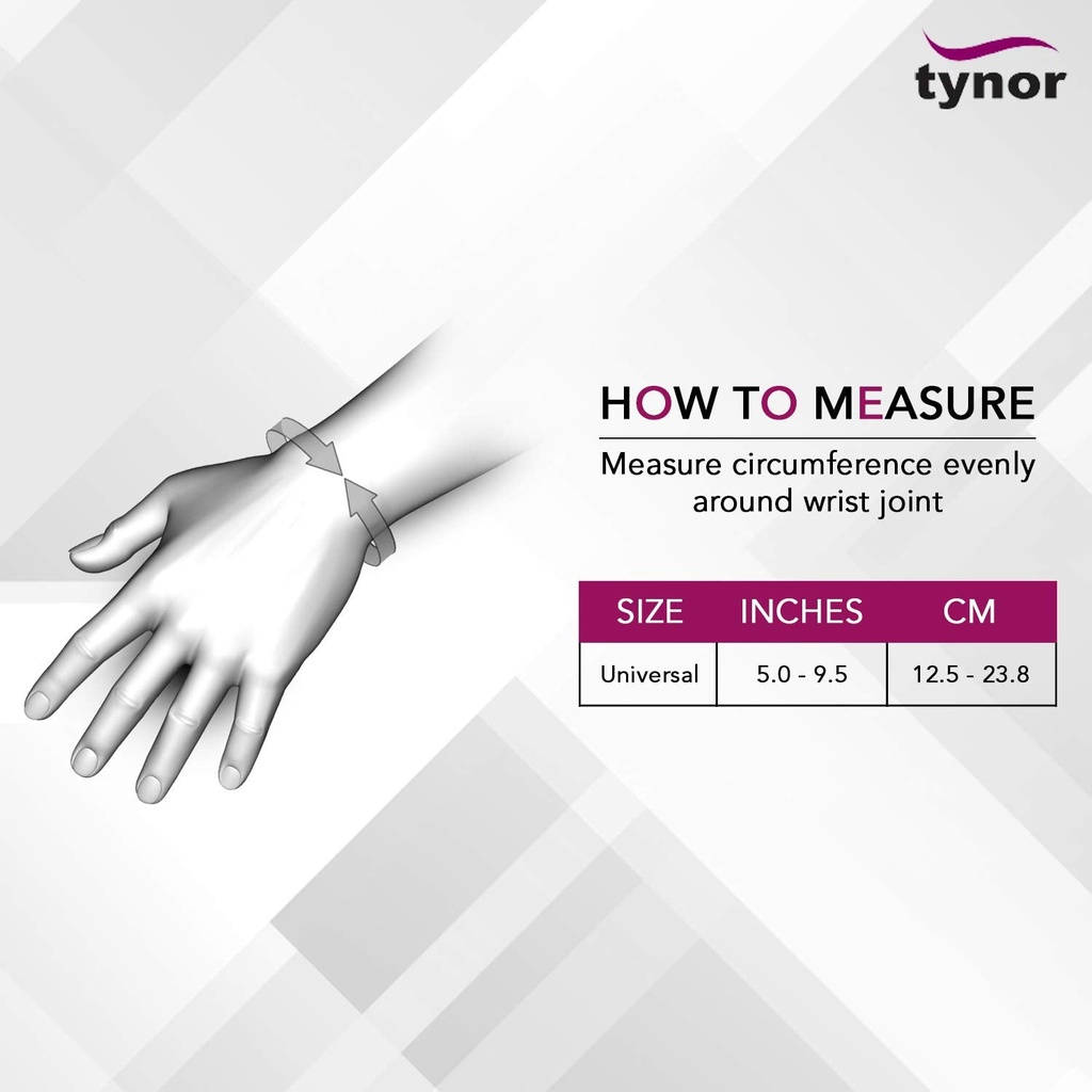 Tynor Wrist Wrap J04 | Neoprene Wrist Support