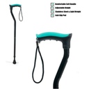 Tynor Walking Stick Soft Top Handle L07 | Adjustable Height Walking Cane
