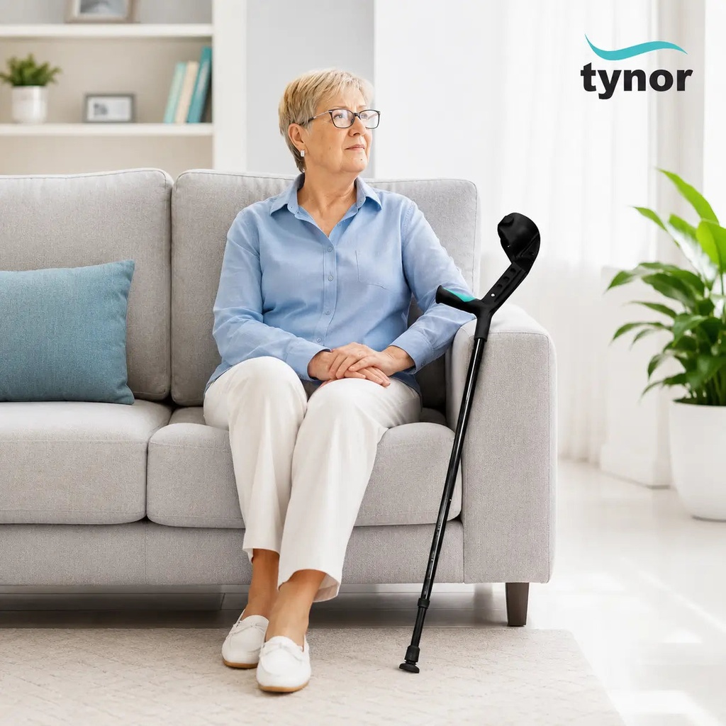 Tynor Elbow Crutch Adjustable L13 | Aluminium Forearm Crutch