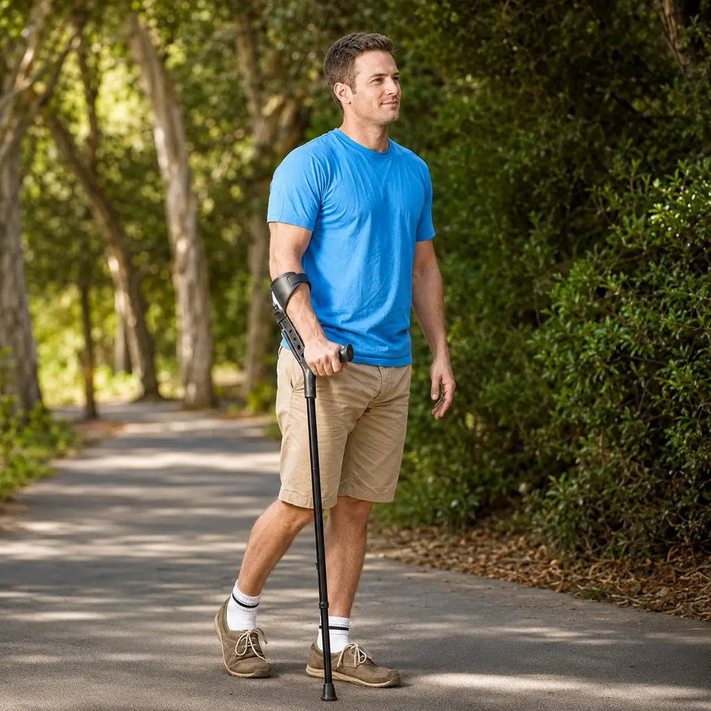 Tynor Elbow Crutch Adjustable L13 | Aluminium Forearm Crutch