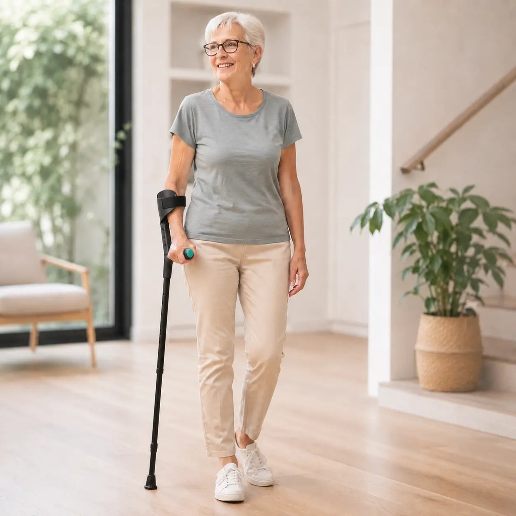Tynor Elbow Crutch Adjustable L13 | Aluminium Forearm Crutch