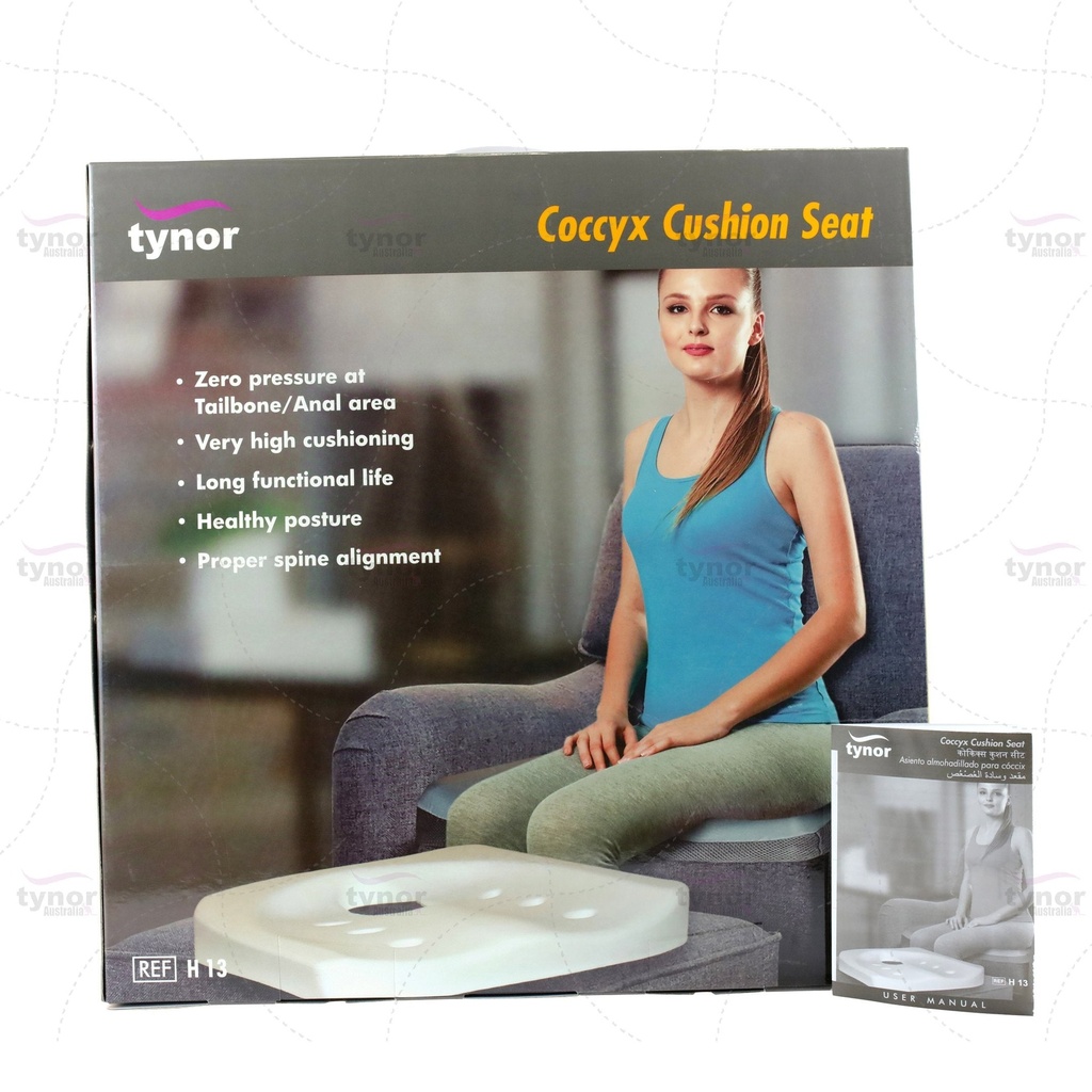 Tynor Coccyx Cushion Seat H13 | Tailbone Relief Orthopaedic Seat Cushion