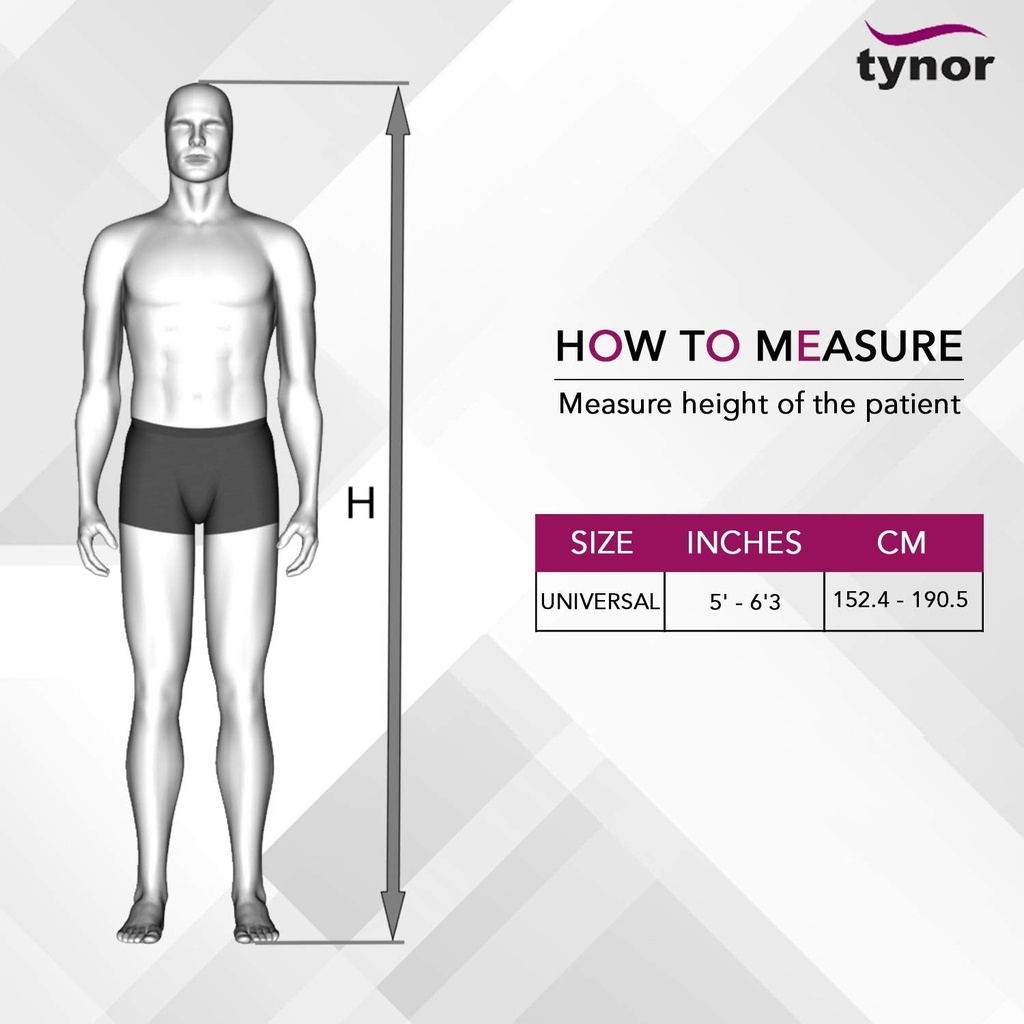Tynor Quadra Walking Stick L36 | Soft Top Handle