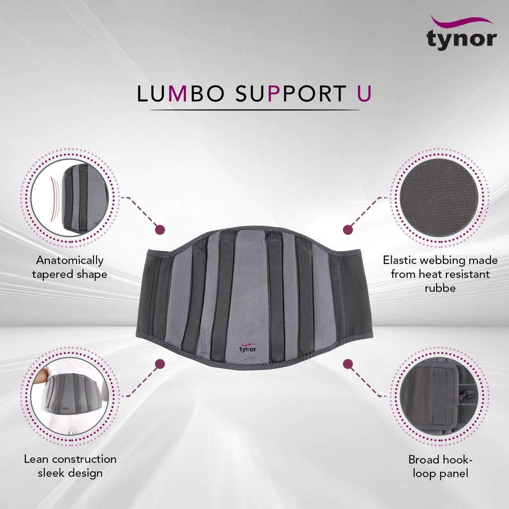 Tynor Lumbo Support Uni A15 | Anatomic Lumbar Posture Support