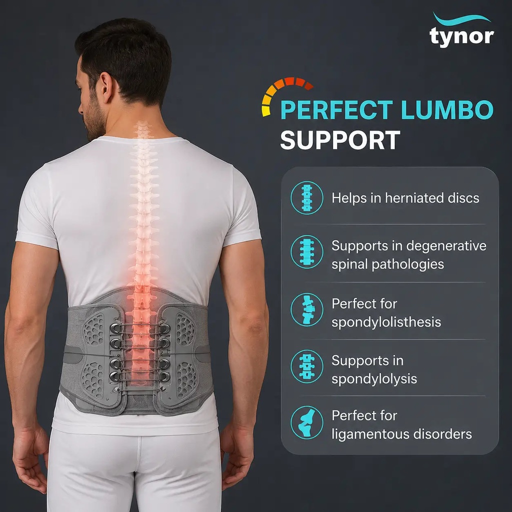 Tynor Lumbo Lacepull Brace A29 | NDIS Lumbar Back Brace Australia