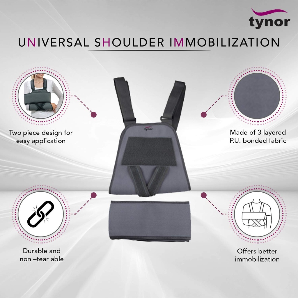 Tynor Universal Shoulder Immobiliser C02 | Shoulder Fracture Support
