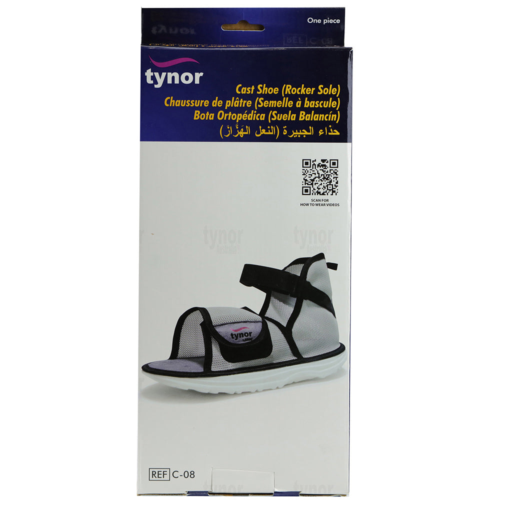 Tynor Cast Shoe Rocker Sole C08 | Anti-Slip Fracture Walking Shoe
