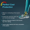 Tynor Cast Shoe Rocker Sole C08 | Anti-Slip Fracture Walking Shoe