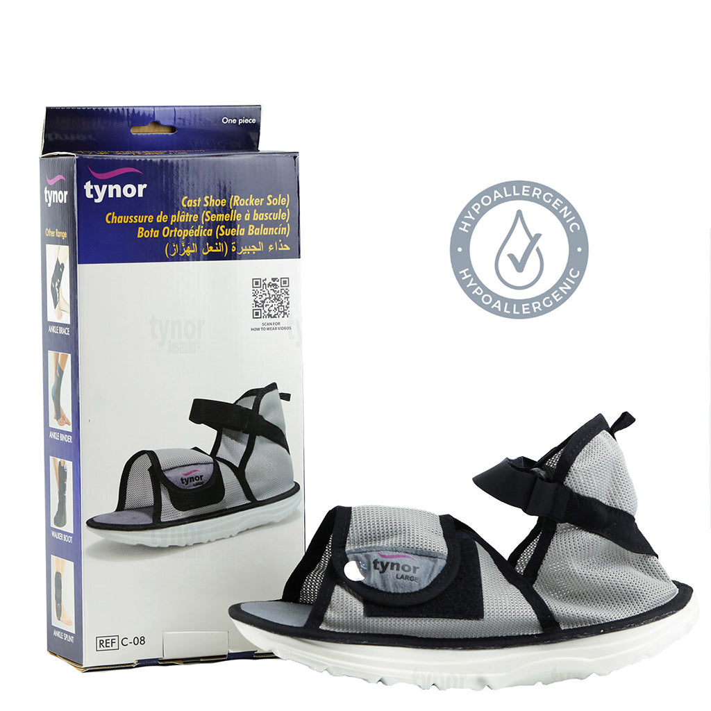 Tynor Cast Shoe Rocker Sole C08 | Anti-Slip Fracture Walking Shoe