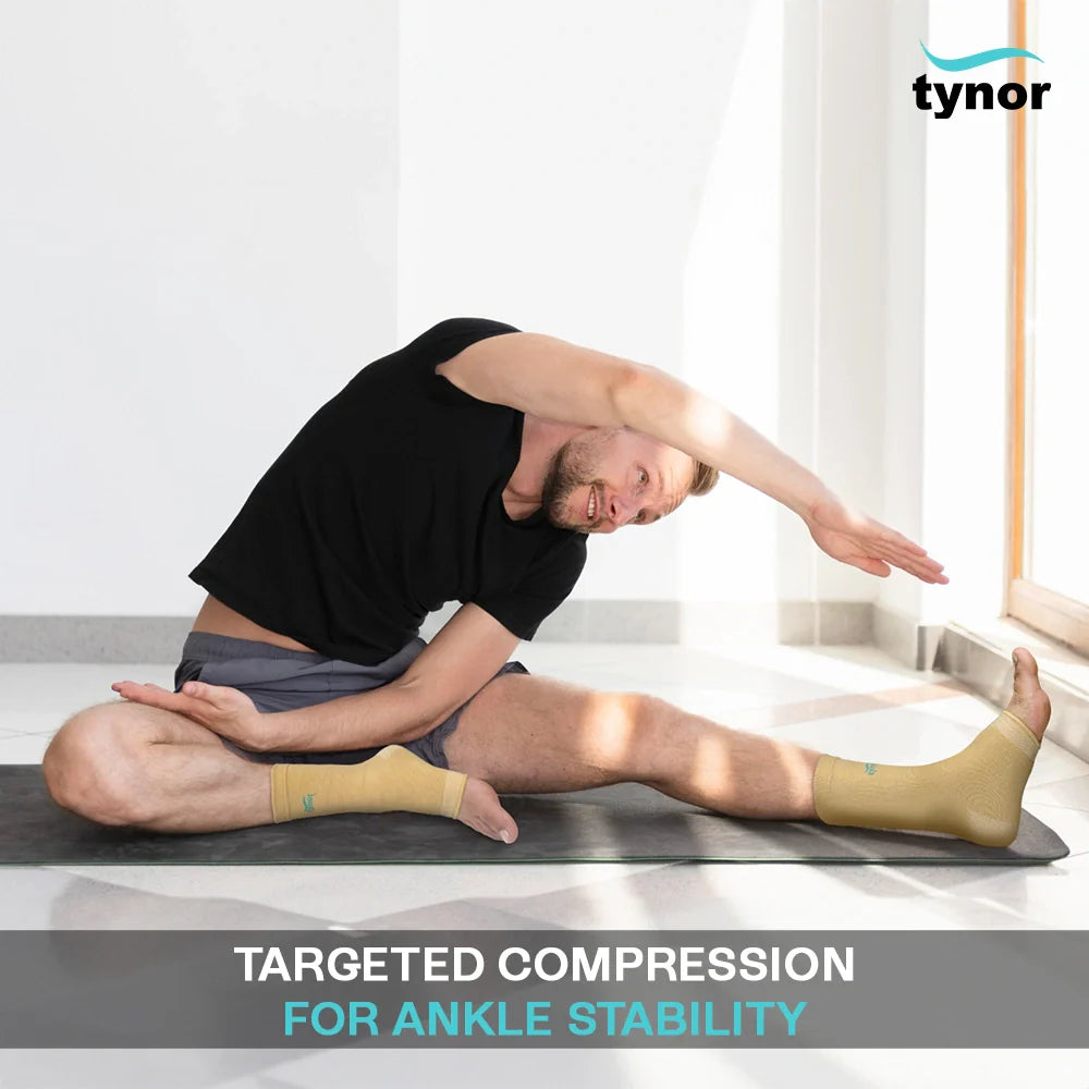 Tynor Anklet D03 | Anatomic Breathable Ankle Compression Sleeve