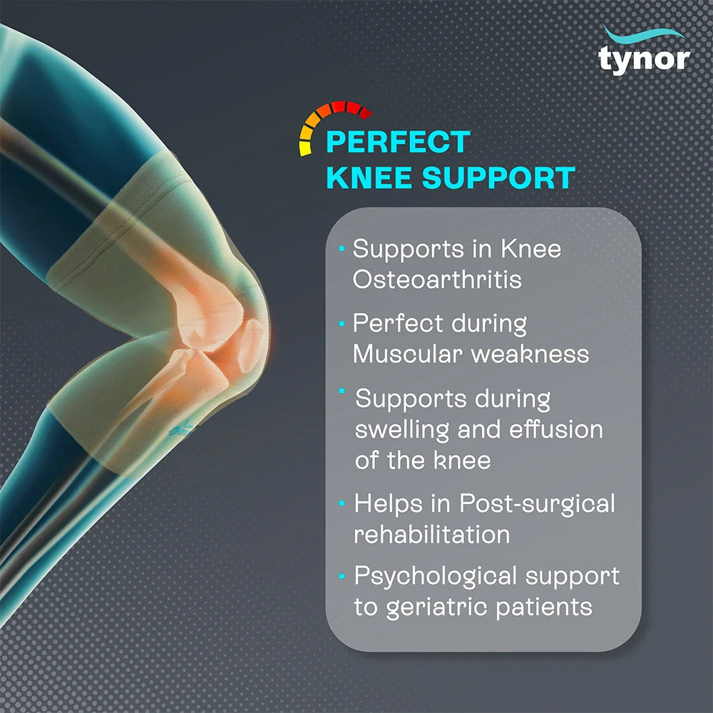 Tynor Knee Cap Pair D04 | Breathable Knee Compression Sleeve