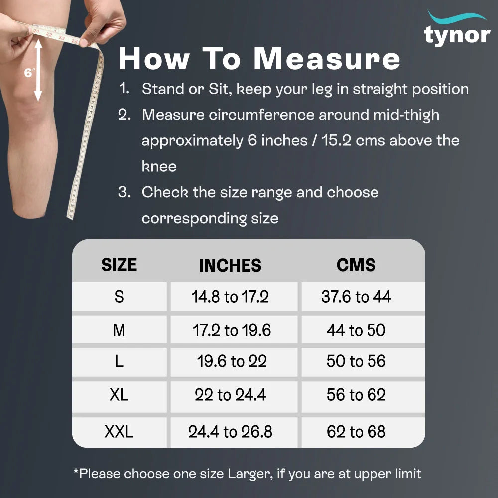 Tynor Knee Cap with Rigid Hinge D06 | Hinged Lateral Stability Knee Brace