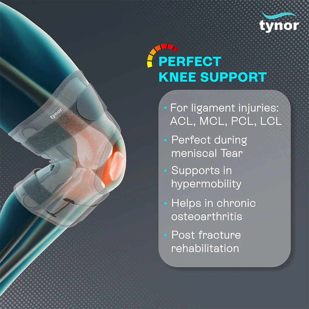 Tynor Functional Knee Support D09 | Hinged Functional Knee Brace
