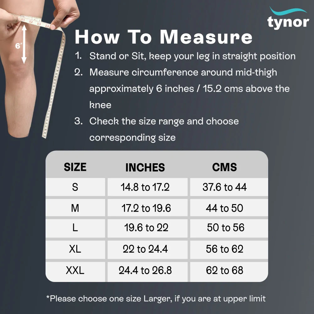 Tynor Knee Cap Comfeel Pair D23 | Premium Breathable Knee Compression