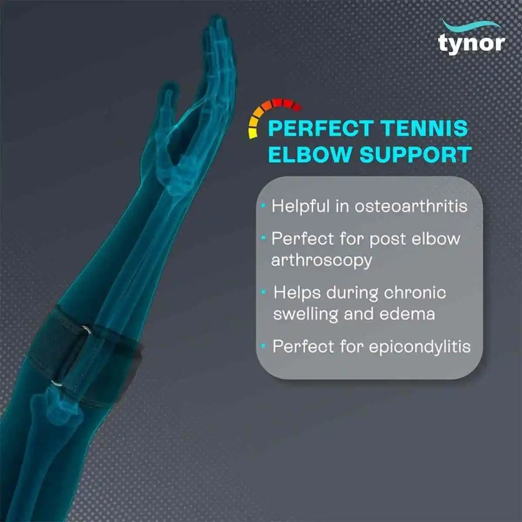 Tynor Tennis Elbow Support E10 | Ambidextrous Tennis Elbow Strap