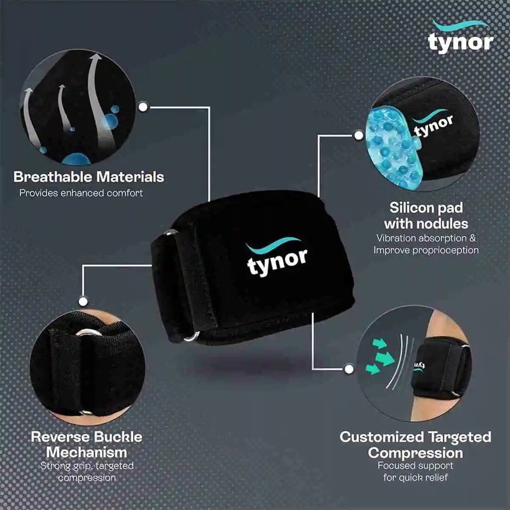 Tynor Tennis Elbow Support E10 | Ambidextrous Tennis Elbow Strap