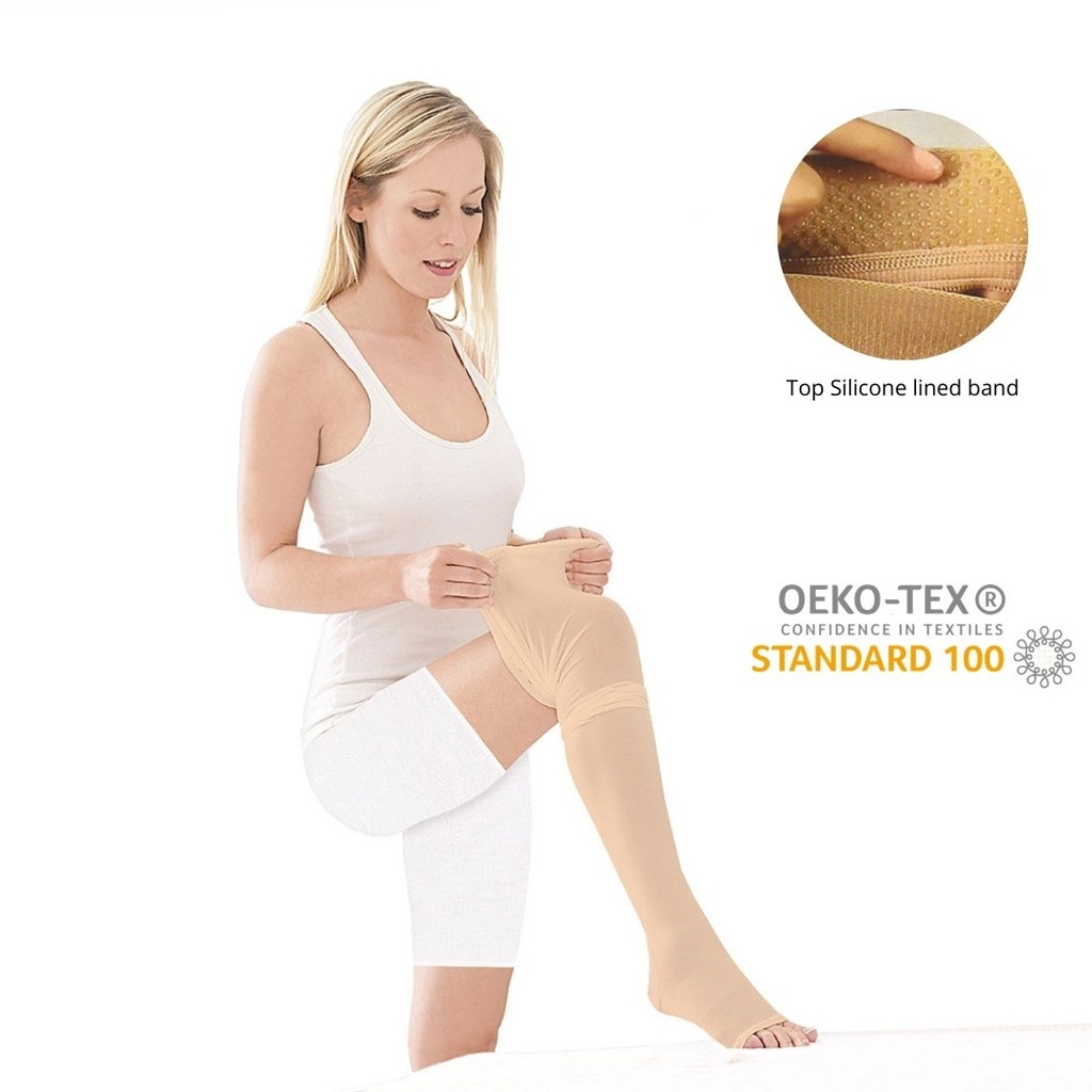 Tynor Compression Stockings Class 2 Thigh-High I70 | Graduated Support