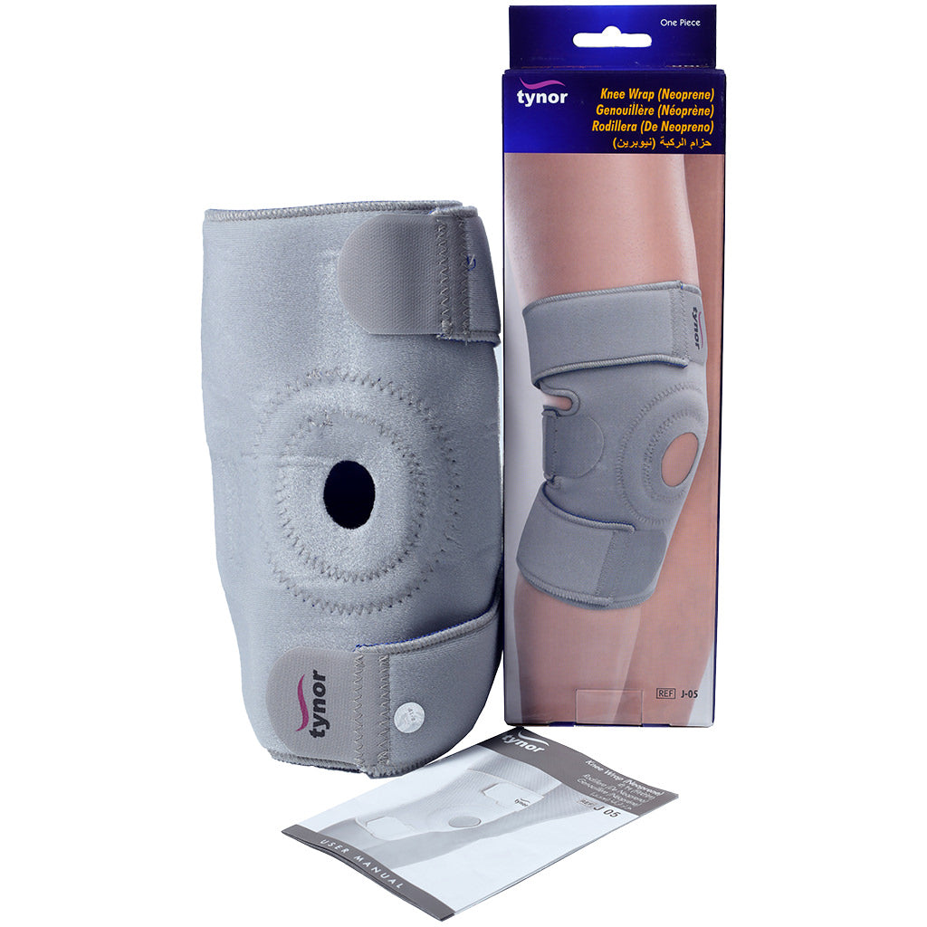 Tynor Knee Wrap Neoprene J05 | Open Patella Neoprene Knee Wrap
