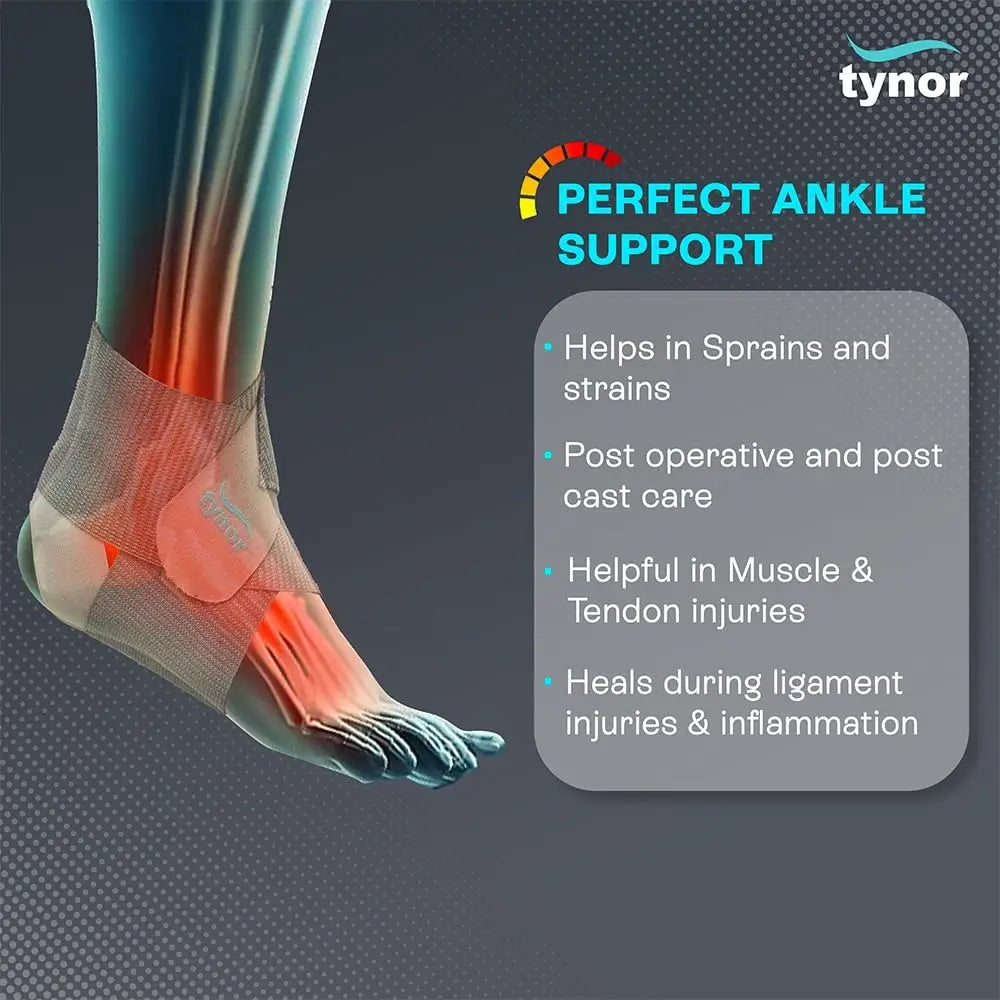 Tynor Ankle Wrap J16 | Neoprene Support