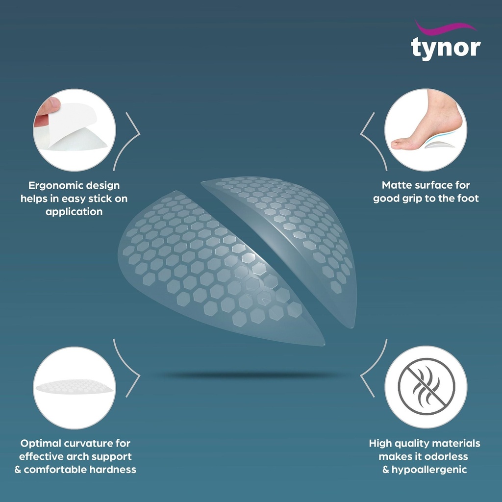 Tynor Arch Support Semi Pro K15 | Arch Support Pair