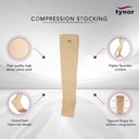 Tynor Compression Stocking Below Knee I16 | Graduated Knee-High Compression