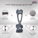 Tynor Foot Drop Splint with Liner D43 | Lined AFO Gait Correction