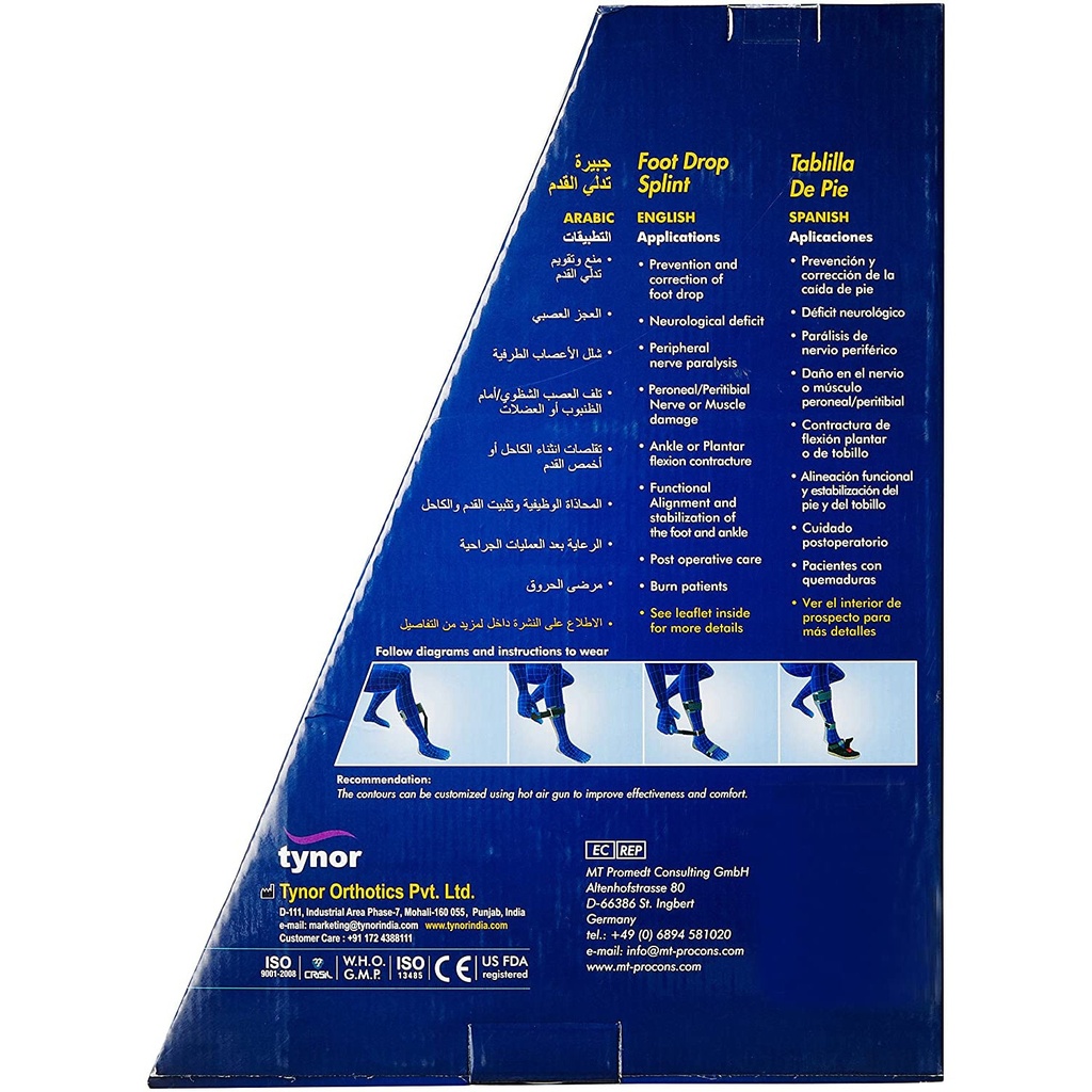 Tynor Foot Drop Splint D17 Child | Leaf Spring Gait Correction AFO