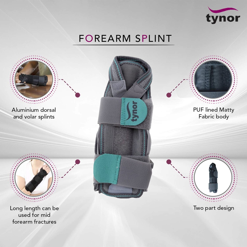 Tynor Forearm Splint E30 | Rigid Wrist and Forearm Immobilisation