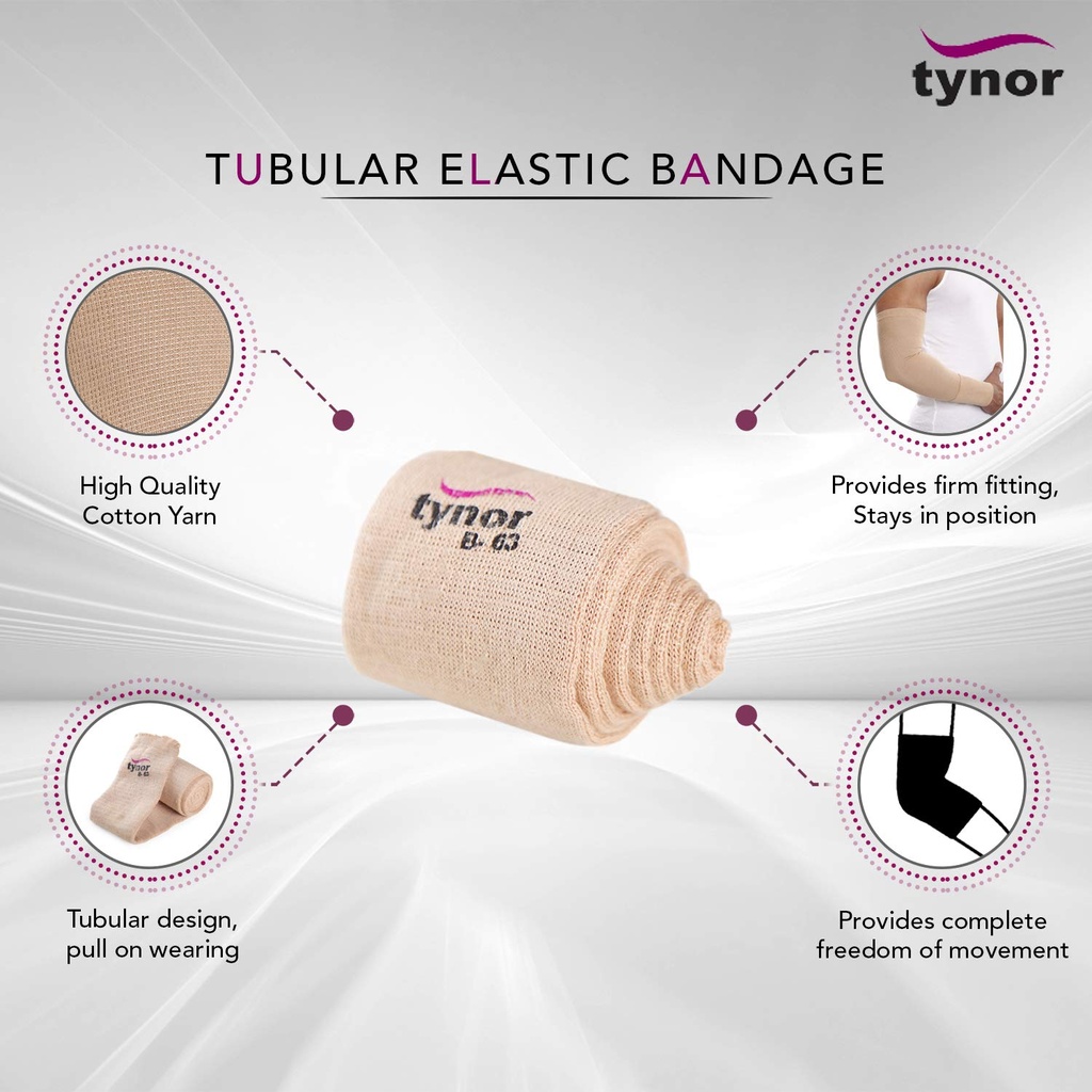 Tynor Tubular Elastic Compression Bandage I27 | Cut-to-Length