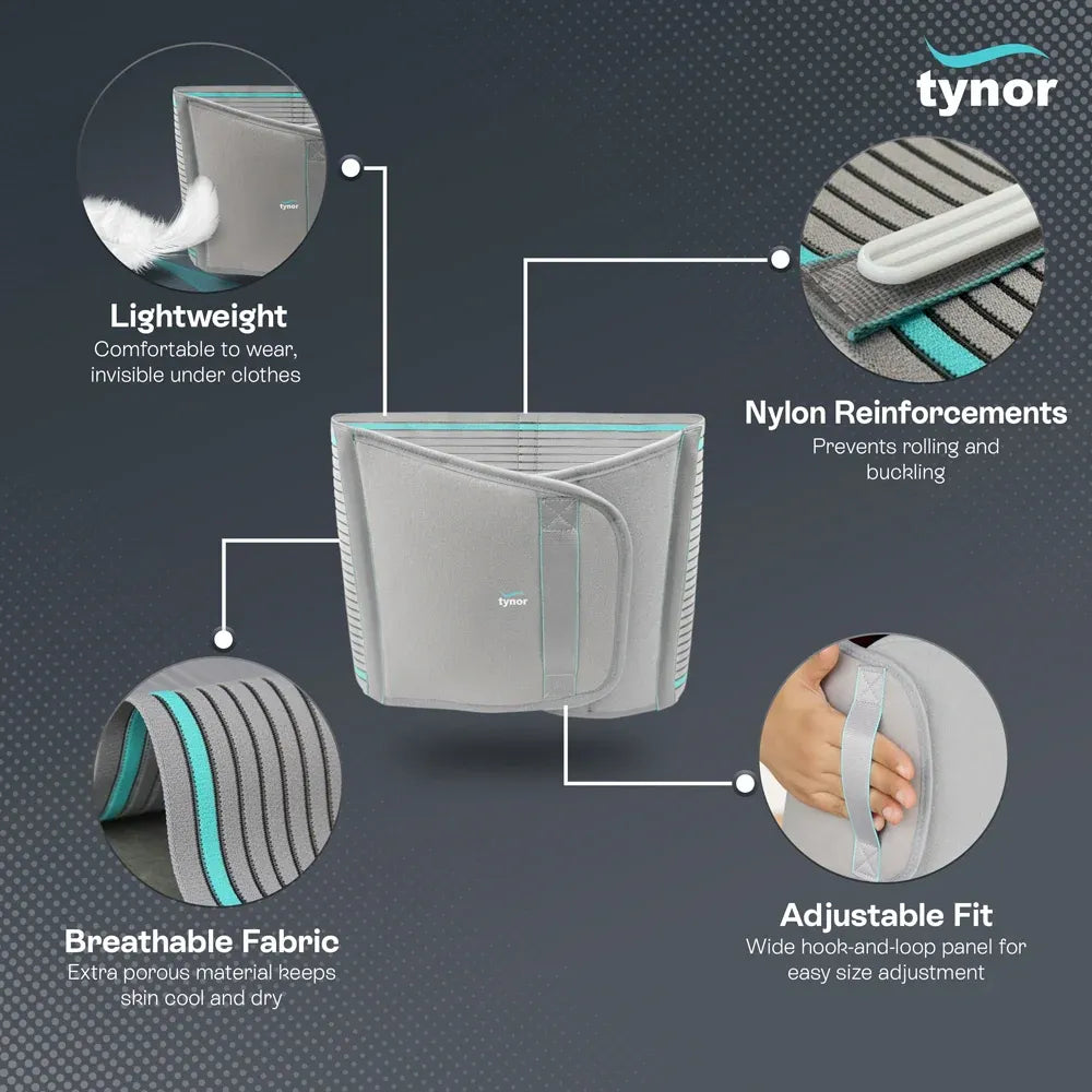 Tynor Hernia & Abdominal Support Belt 9"/23cm (Ventral/Umbilical Hernia)