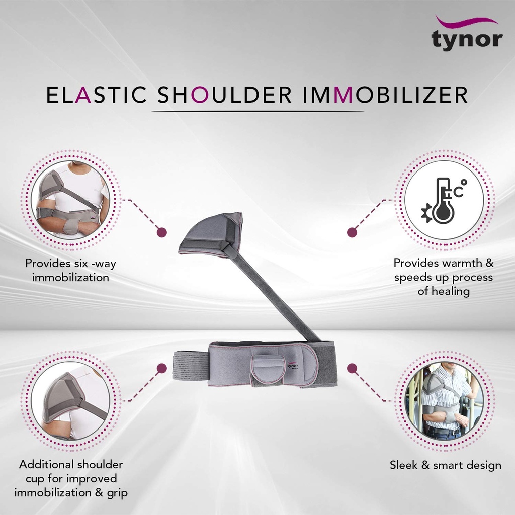 Tynor Elastic Shoulder Immobiliser C03 | Chest Band Shoulder Stabiliser