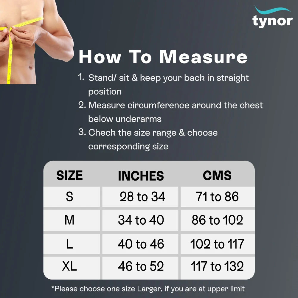 Tynor Elastic Shoulder Immobiliser C03 | Chest Band Shoulder Stabiliser