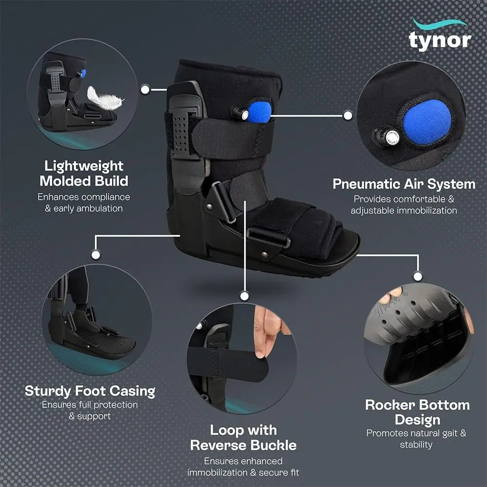 Tynor Walker Boot Air Short D52 | Moon Boot Australia