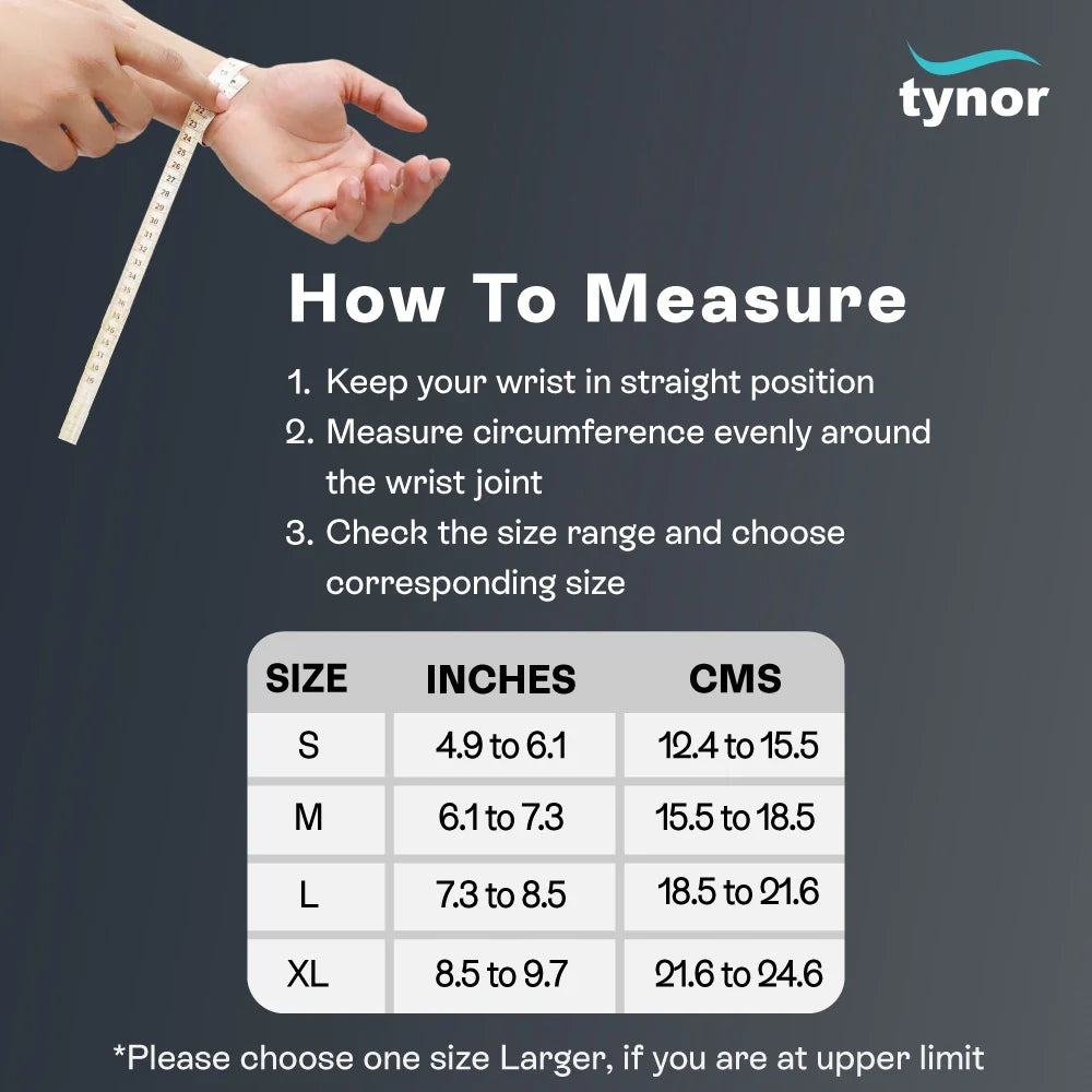 Tynor Wrist Splint Ambidextrous E43 | Universal Left Right Wrist Splint