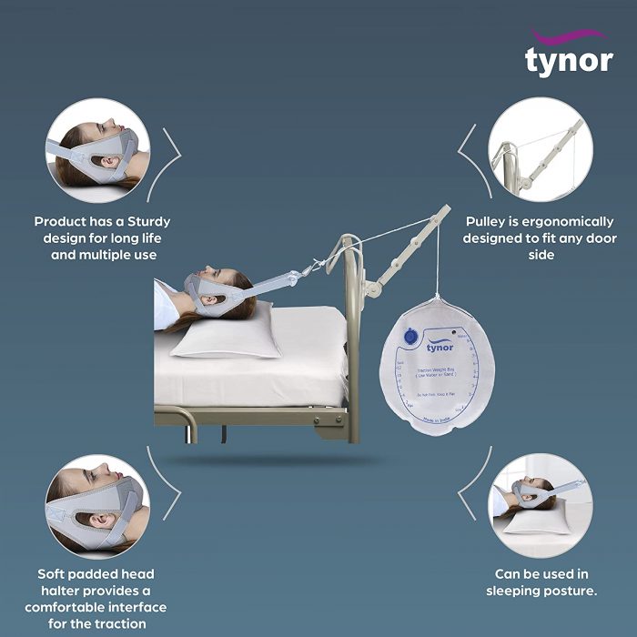 Tynor Cervical Traction Kit (Sleeping) G 26 | Neck Traction Kit