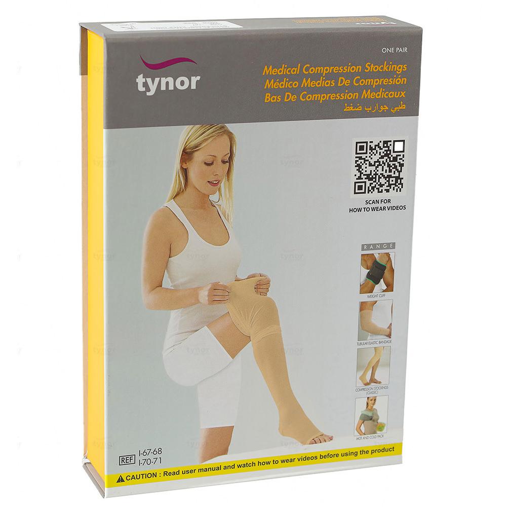 Tynor Medical Compression Stockings Knee High Class 2 I 67 | Graduated Leg Compression