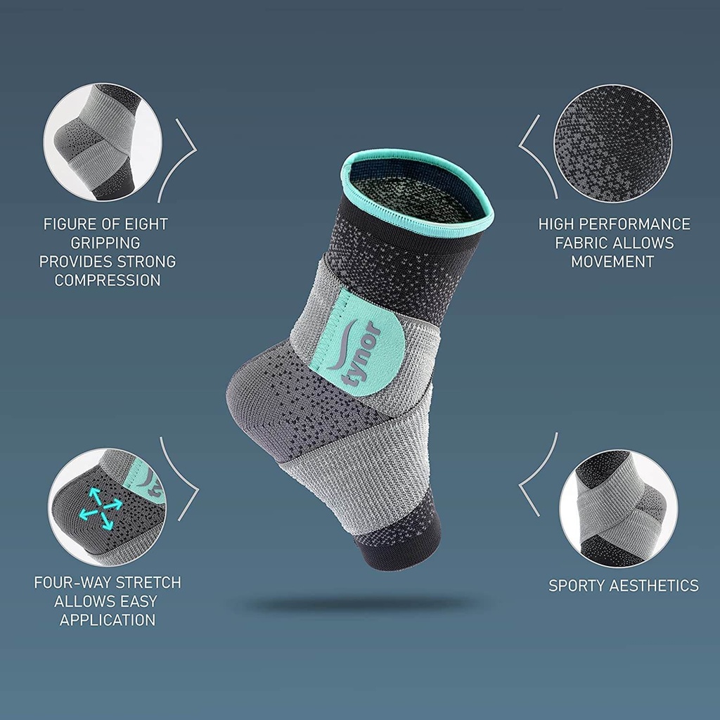Tynor Ankle Binder Urbane D53 | Gel Pad Premium Ankle Support