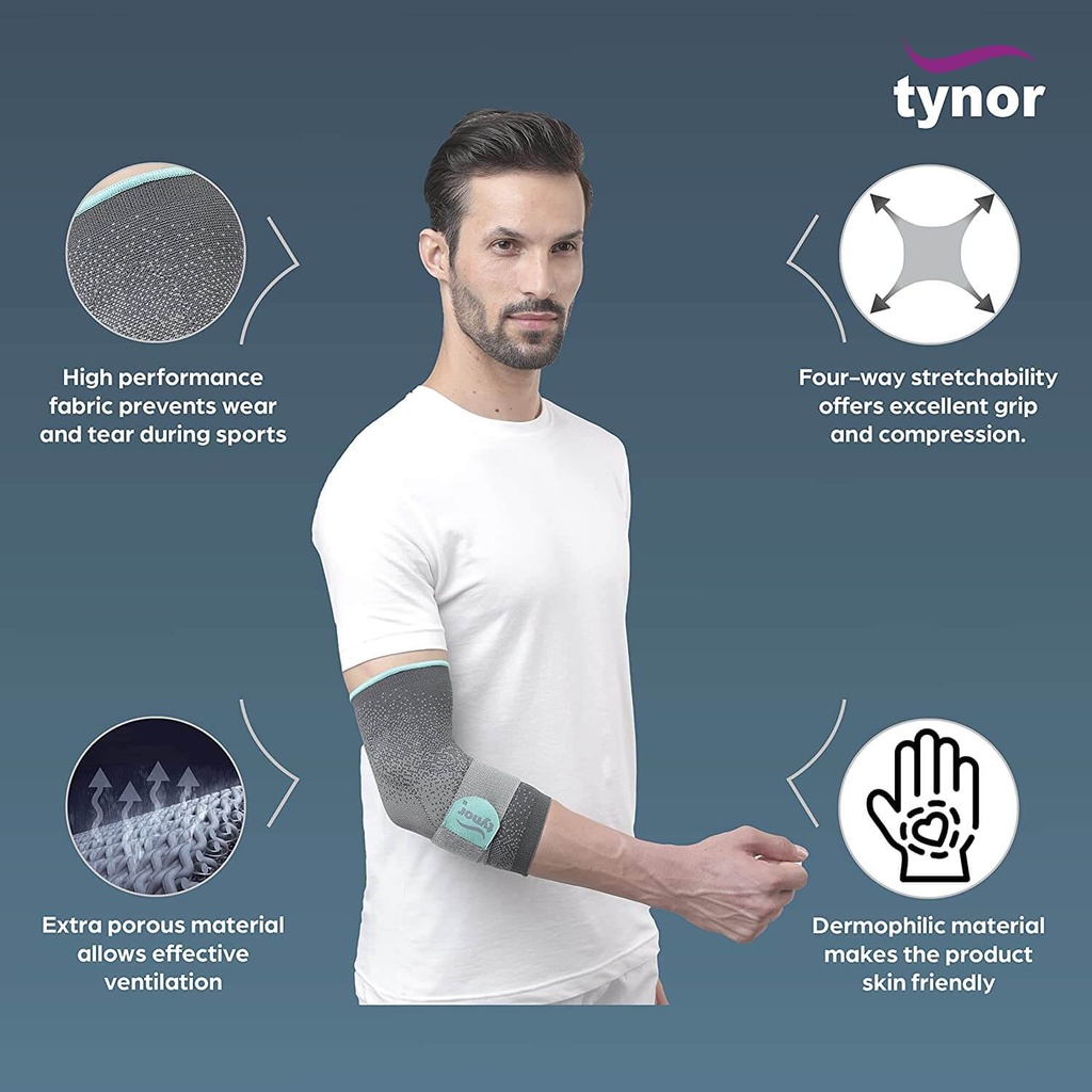 Tynor Elbow Support Urbane E-48 | 3D Knit Compression Support