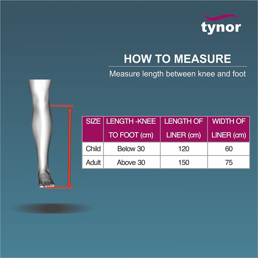 Tynor Skin Traction Set G 01 | PUF Liner Limb Traction