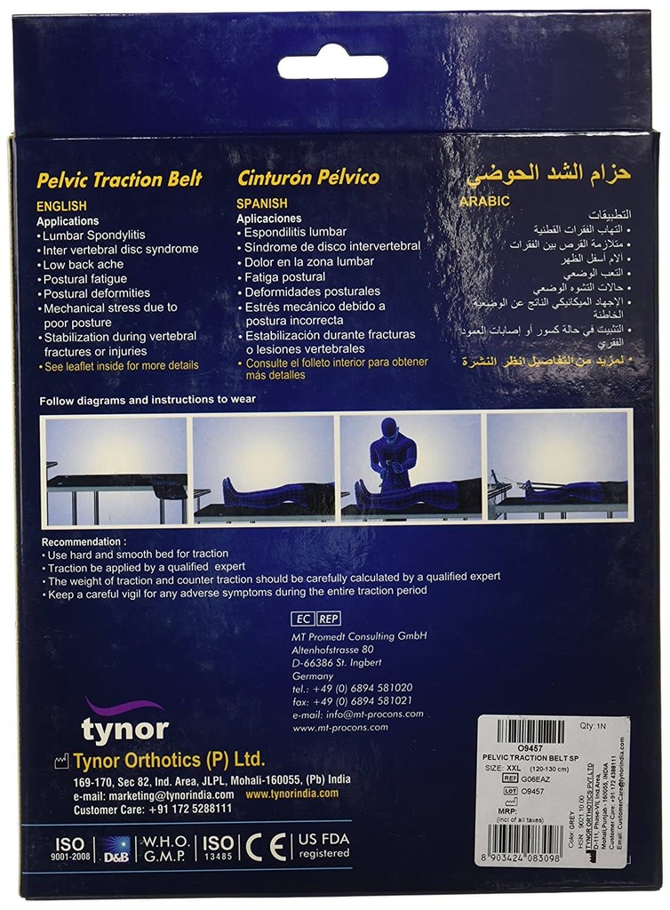 Tynor Pelvic Traction Belt G 06 | Lumbar Traction