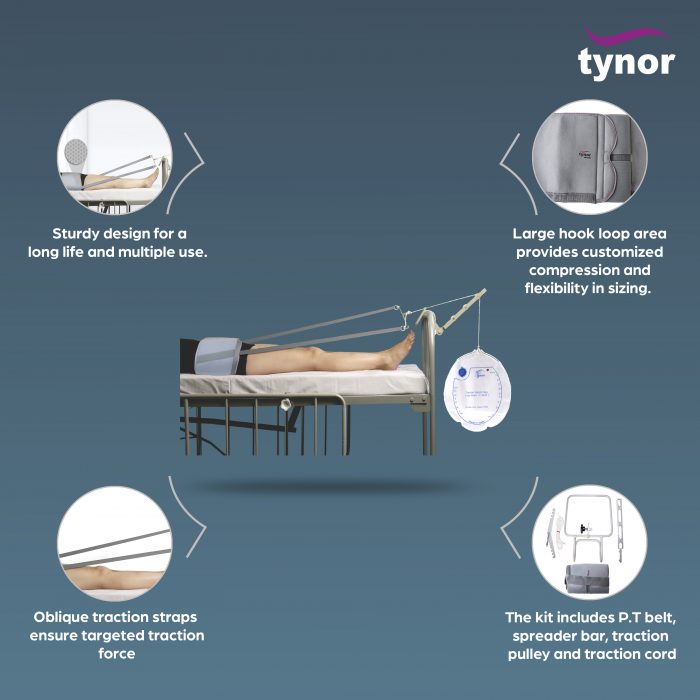Tynor Pelvic Traction Kit G24 | Complete Kit with Weight Bag