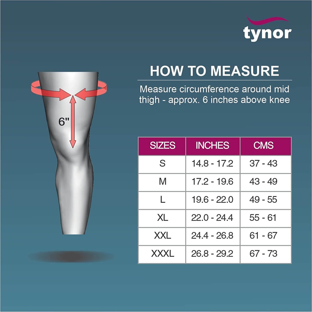 Tynor Knee Support Hinged Neoprene J01 | Neoprene Hinged Knee Brace