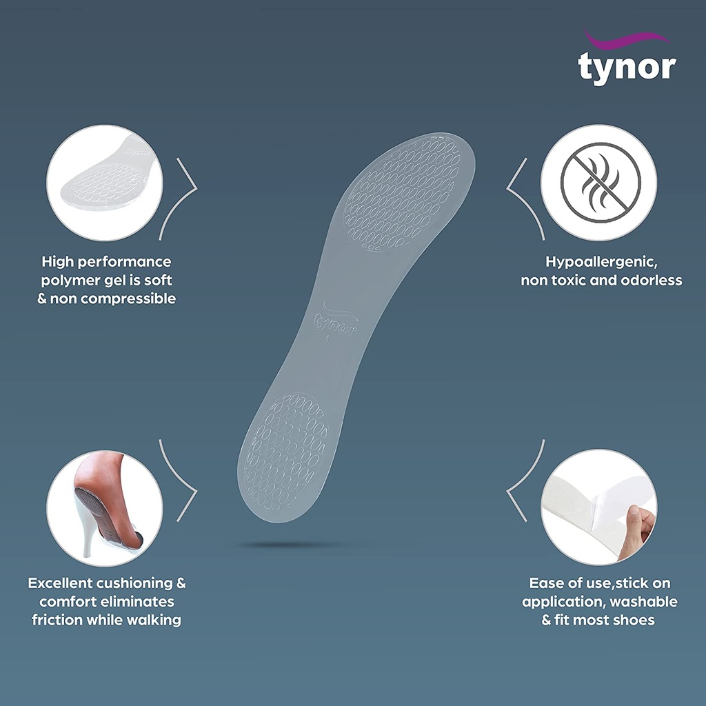 Tynor Gel Insole Female K16 | Cushioning Pair