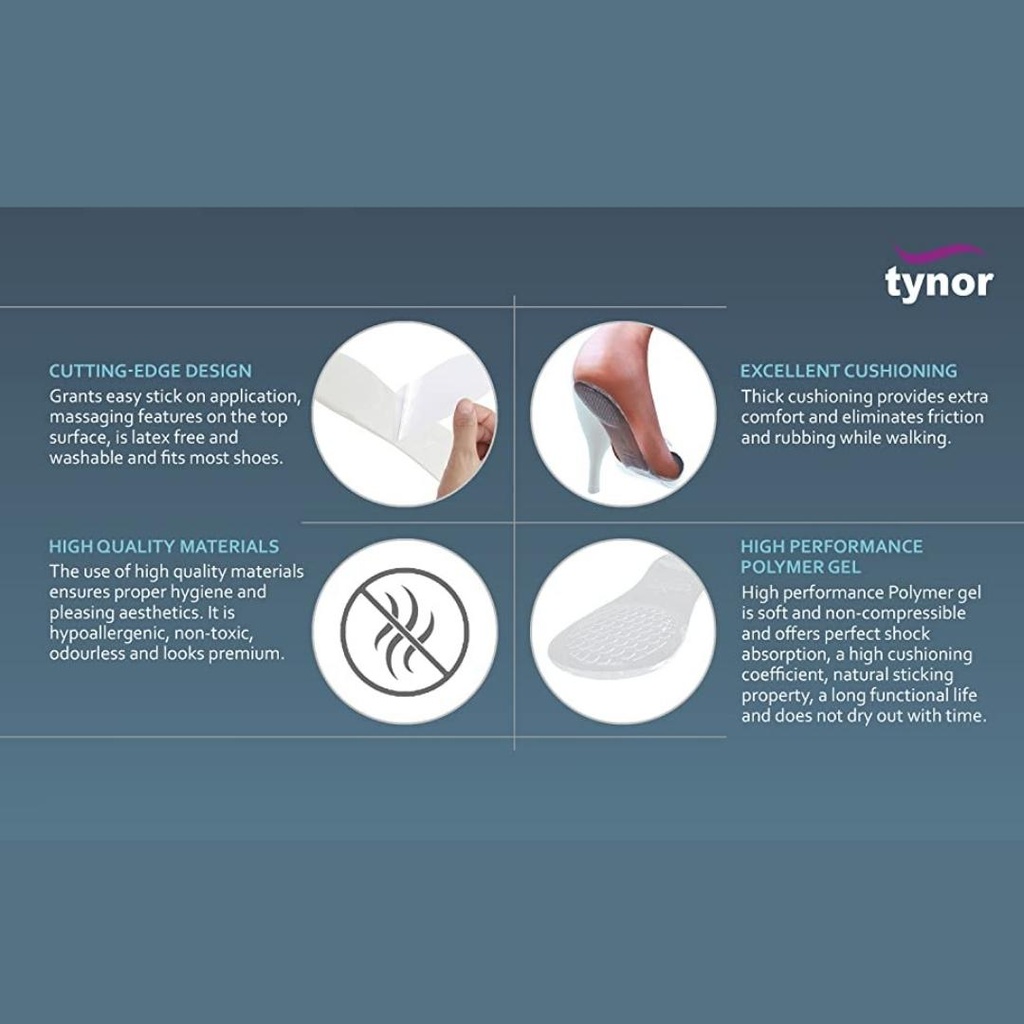 Tynor Gel Insole Female K16 | Cushioning Pair